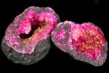 Lot: - Dyed (Pink) Quartz Geodes - Pieces #77241-1